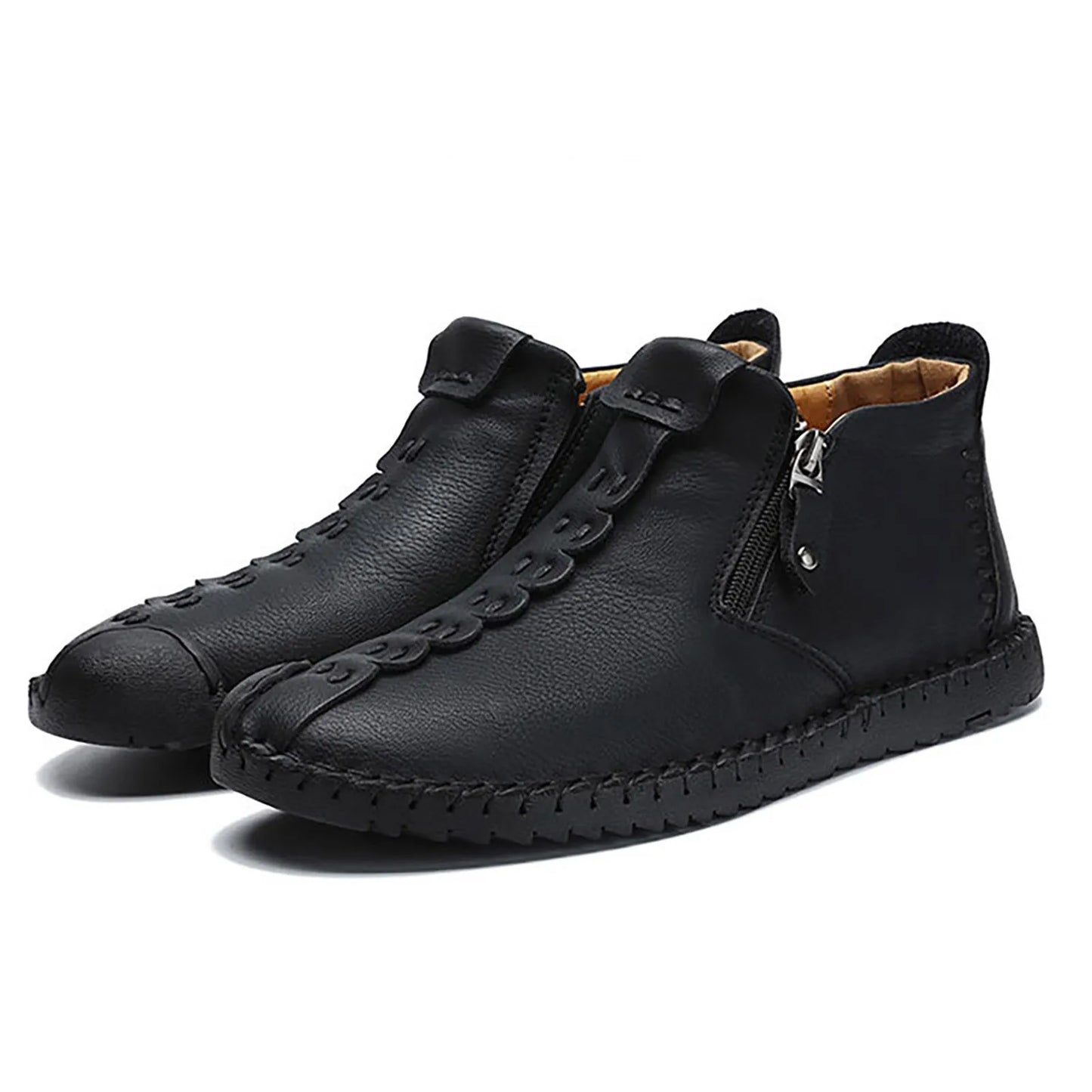 Men's Shoes / Sneakers Luxury Suede Leather Denim Lace Up Mens Casual Shoes Outdoor Canvas Shoes Male Handmade Leisure Shoes For Man