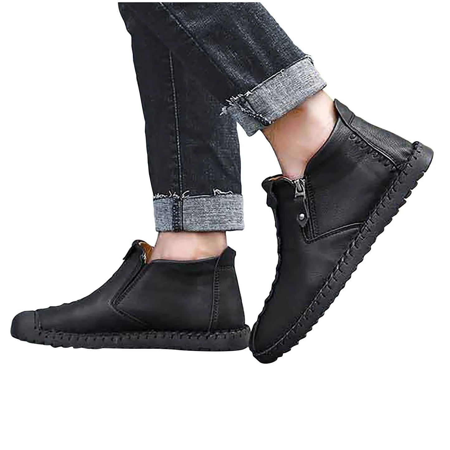 Men's Shoes / Sneakers Luxury Suede Leather Denim Lace Up Mens Casual Shoes Outdoor Canvas Shoes Male Handmade Leisure Shoes For Man