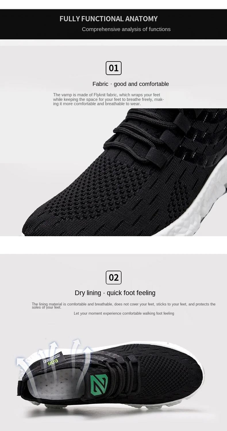Men Sneakers New Flying Woven Shallow Mouth Casual Sports Shoes White Blue Low-Top Fashion Men's Shoe