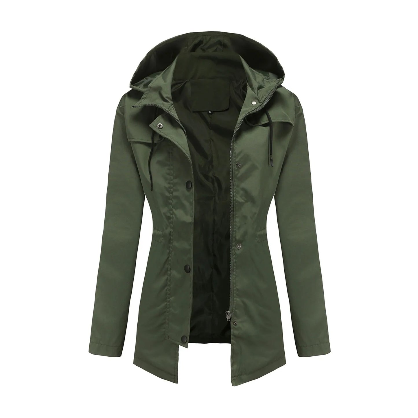Lightweight Windproof Rainjacket Women's Outdoor Zippers Hooded Windbreaker Fall And Winter Waterproof Hiking Jacket Outerwear