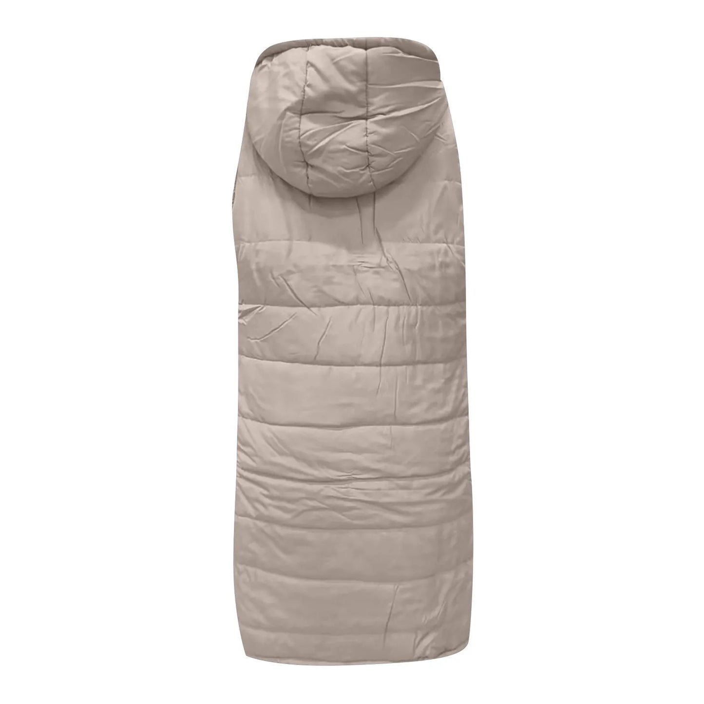 Women's waistcoats Fall And Winter Temperament Sleeveless Cardigan jacket Mid-length Cotton padded Vest Coat Winter outerwear