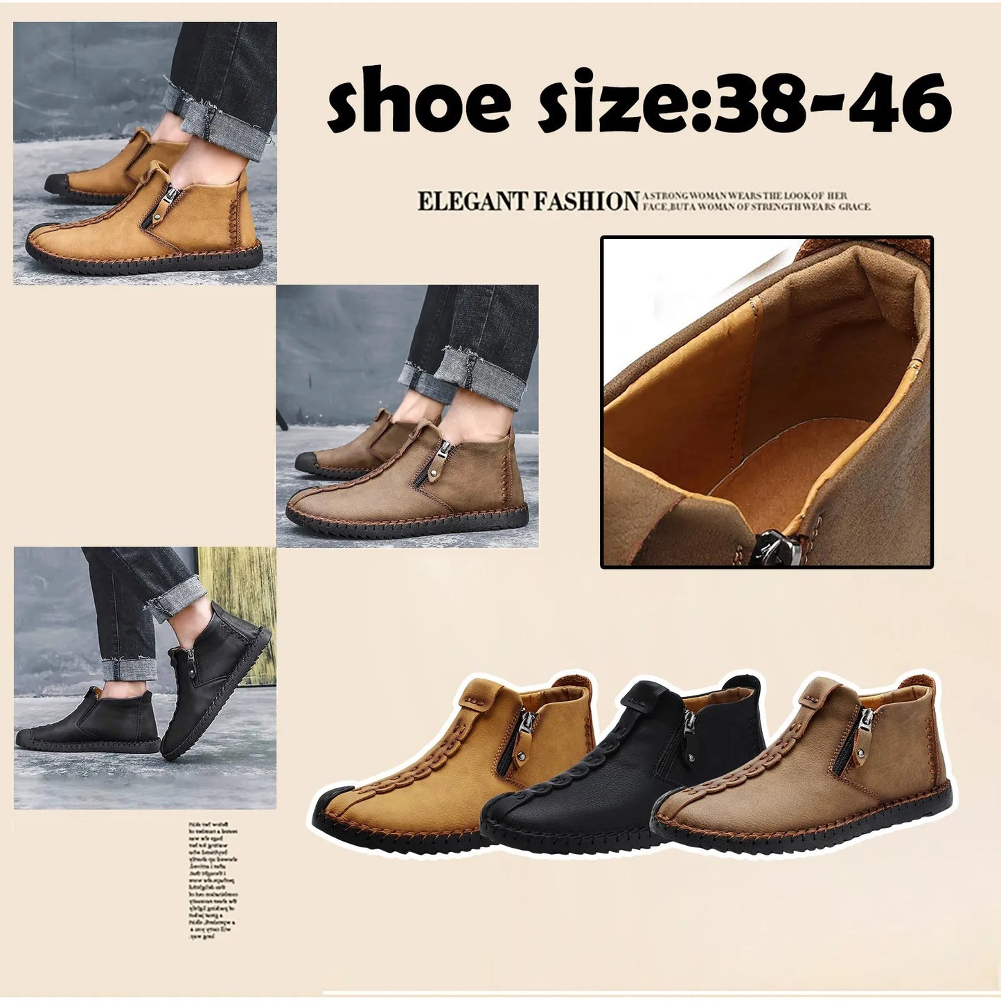 Men's Shoes / Sneakers Luxury Suede Leather Denim Lace Up Mens Casual Shoes Outdoor Canvas Shoes Male Handmade Leisure Shoes For Man