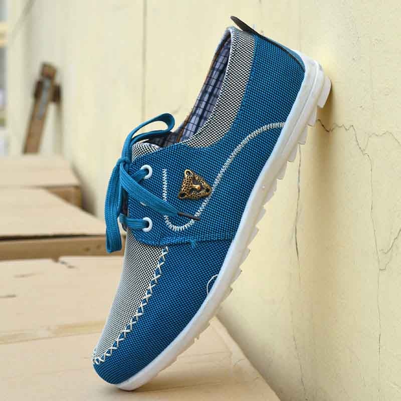 Men Casual Shoes Fashion Style Canvas Shoes Men Flat Walking Driving Footwear Light Sneakers.