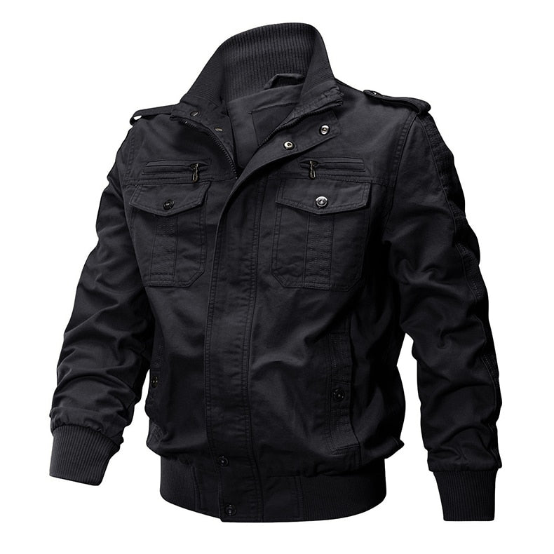 High Build Quality Men Winter Military Airsoft Jacket Pilot Bomber Jacket Coat Multi-Pockets Casual Cargo Work Jacket Men Clothing
