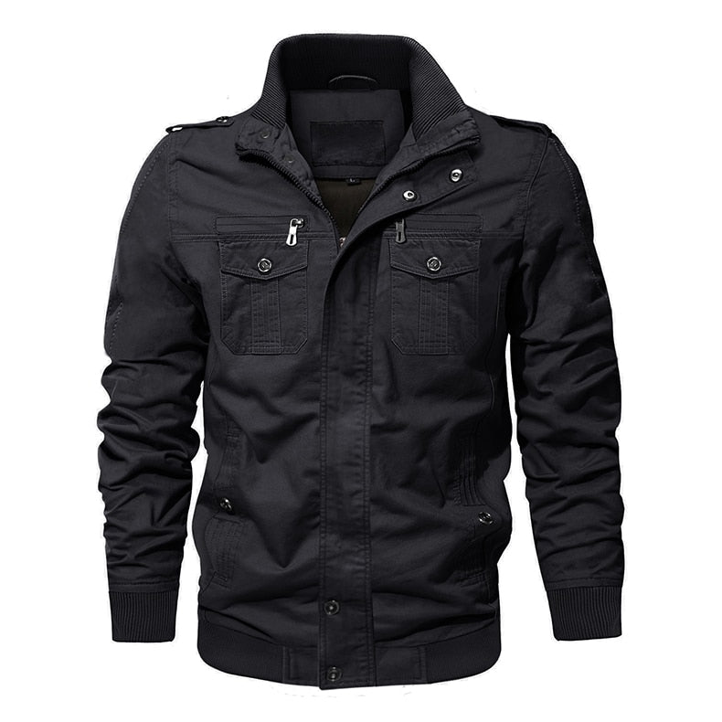 High Build Quality Men Winter Military Airsoft Jacket Pilot Bomber Jacket Coat Multi-Pockets Casual Cargo Work Jacket Men Clothing
