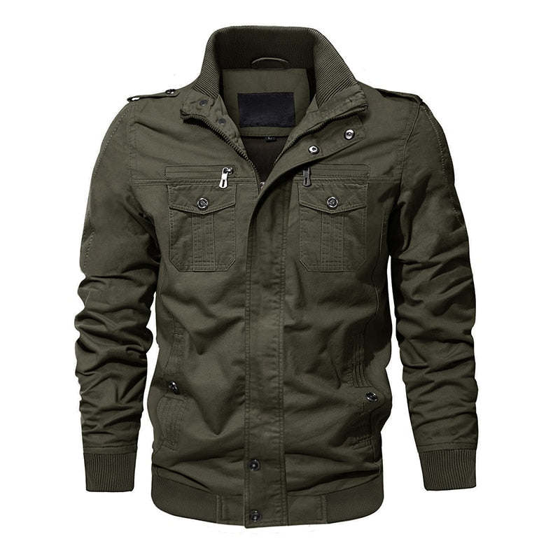 High Build Quality Men Winter Military Airsoft Jacket Pilot Bomber Jacket Coat Multi-Pockets Casual Cargo Work Jacket Men Clothing