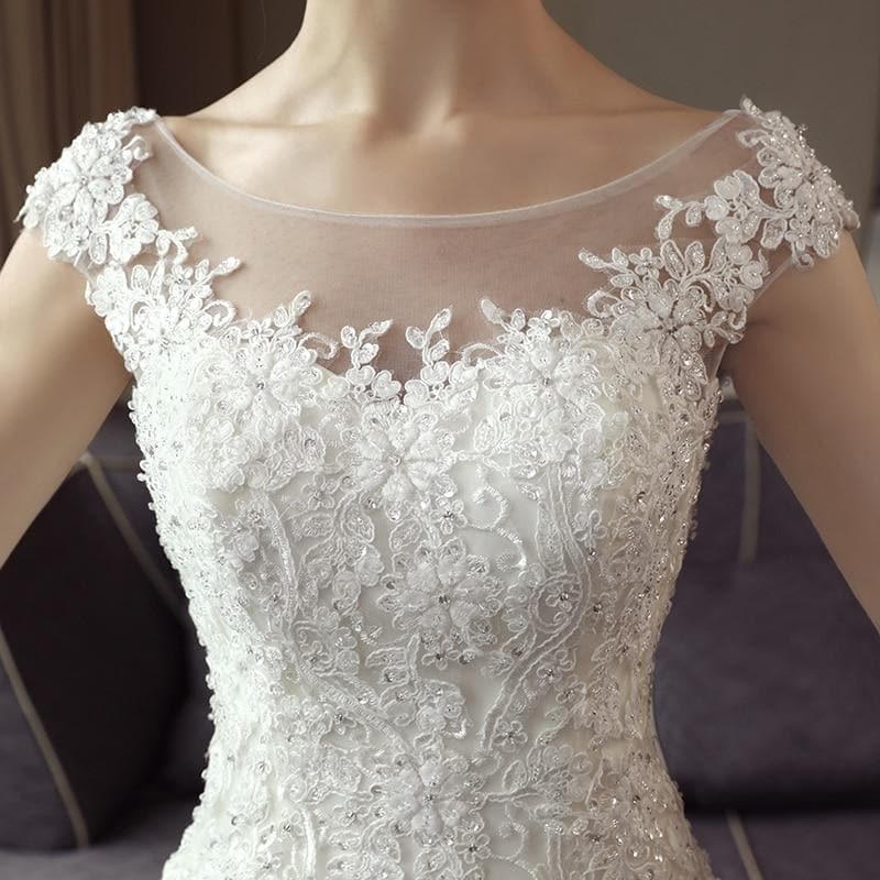 Fansmile New Arrival Vestido De Noiva Lace Mermaid Wedding Dress Customized Plus Size Wedding Gowns Bridal Dress FSM-484M
