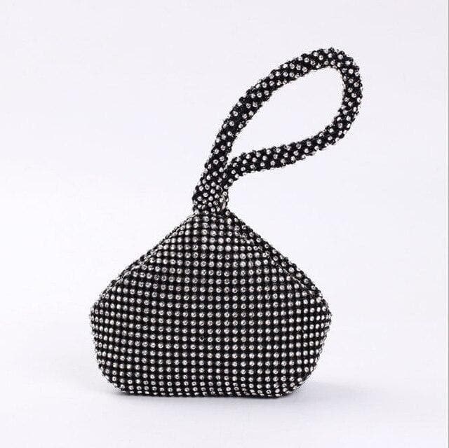 4 Colors Soft Beaded Women Evening Bag Cover Open Style Lady Wedding Triangle Glitter Handbag Purse Bag For New Year Gift Clutch