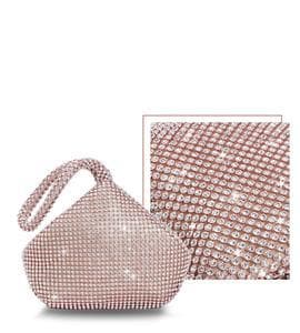 4 Colors Soft Beaded Women Evening Bag Cover Open Style Lady Wedding Triangle Glitter Handbag Purse Bag For New Year Gift Clutch