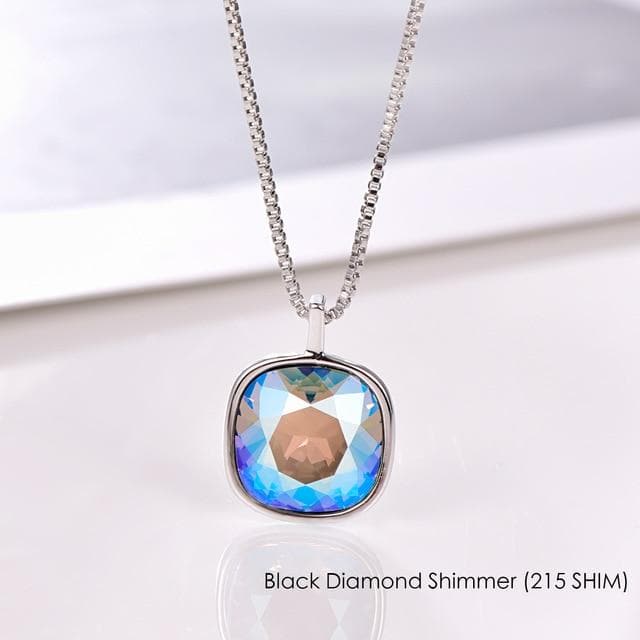 Malanda Ggeometric Pendant Necklaces Original Crystals From Swarovski Necklace For Women Fashion Wedding Jewelry Mom Girl Gift