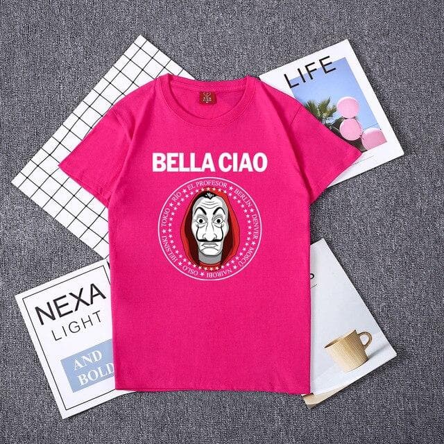 Hillbilly La Casa De Papel Women T Shirs Money Heist The House of Paper Camiseta T Shirt Fashion Casual Dali Mask Casa De Papel