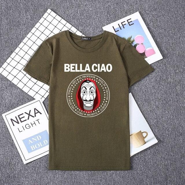 Hillbilly La Casa De Papel Women T Shirs Money Heist The House of Paper Camiseta T Shirt Fashion Casual Dali Mask Casa De Papel
