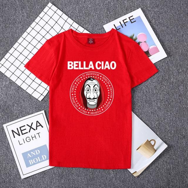 Hillbilly La Casa De Papel Women T Shirs Money Heist The House of Paper Camiseta T Shirt Fashion Casual Dali Mask Casa De Papel
