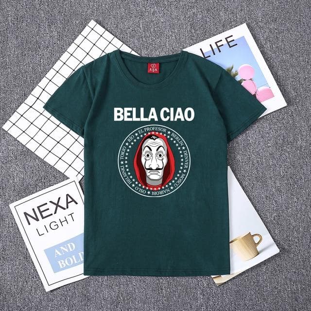 Hillbilly La Casa De Papel Women T Shirs Money Heist The House of Paper Camiseta T Shirt Fashion Casual Dali Mask Casa De Papel