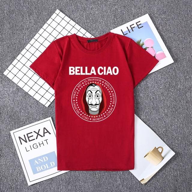 Hillbilly La Casa De Papel Women T Shirs Money Heist The House of Paper Camiseta T Shirt Fashion Casual Dali Mask Casa De Papel