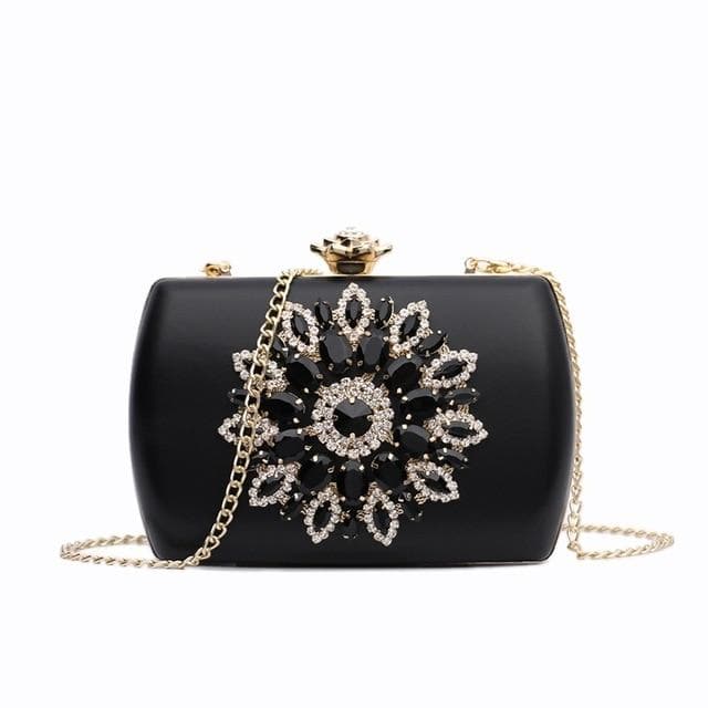 NYHED Evening Bag Women Wedding Clutches Diamond Handbag For Lady Chains Small Pouch