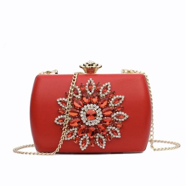 NYHED Evening Bag Women Wedding Clutches Diamond Handbag For Lady Chains Small Pouch