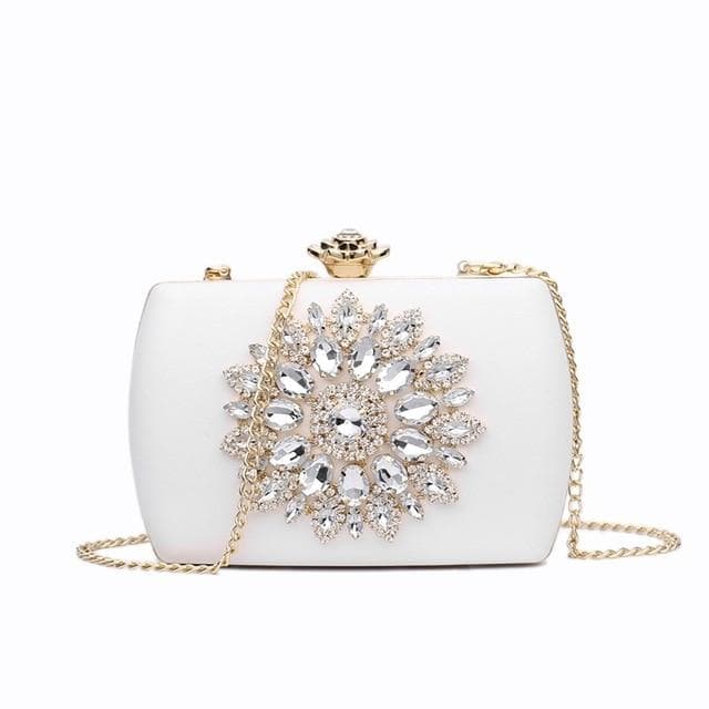 NYHED Evening Bag Women Wedding Clutches Diamond Handbag For Lady Chains Small Pouch