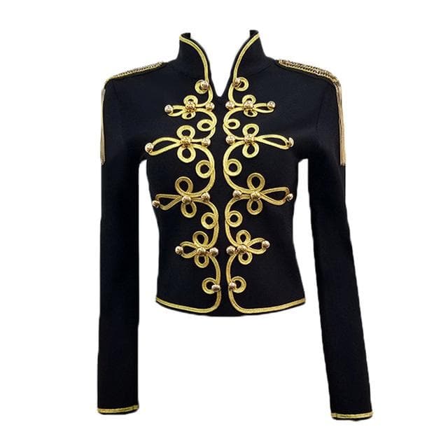 New Fashion Bodycon Women Jacket Long Sleeve Stand Casual Button Zipper Black Sexy Night Club Celebrity Party Coat