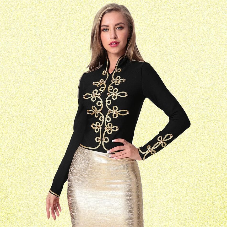 New Fashion Bodycon Women Jacket Long Sleeve Stand Casual Button Zipper Black Sexy Night Club Celebrity Party Coat