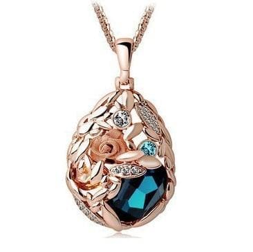 New sector Original leaf Crystals from Swarovskis Opal Choker clothes Necklaces