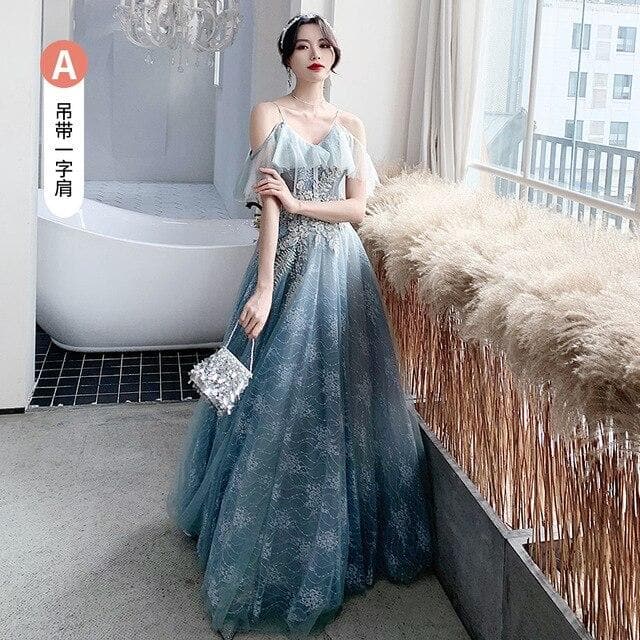 Bridesmaid Dresses Gray Appliques Sequin Wedding Guest Dress Sexy V-Neck Sleeveless Vestidos Floor Length Elegant Gowns R070