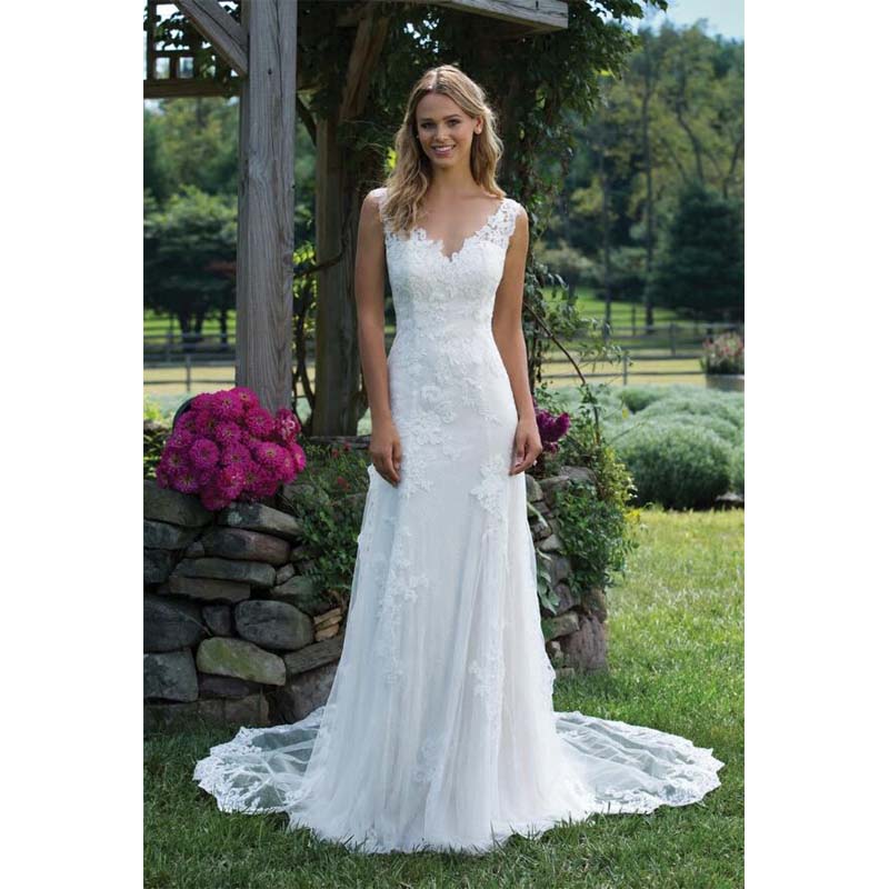 Beautiful & Elegant White Lace Mermaid Wedding Dress Train Plus Size Customized Wedding Gown Bride Dress