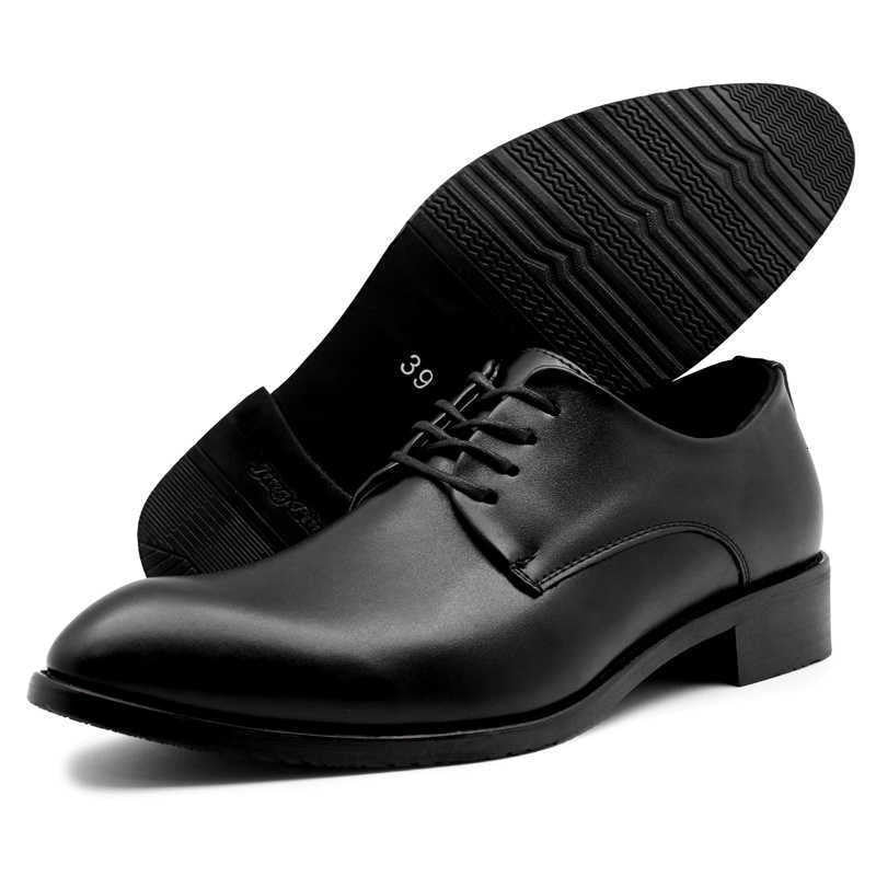 High Quality Genuine Leather Men Dress Shoes Comfortable Casual Formal Business Wedding Dress Shoes