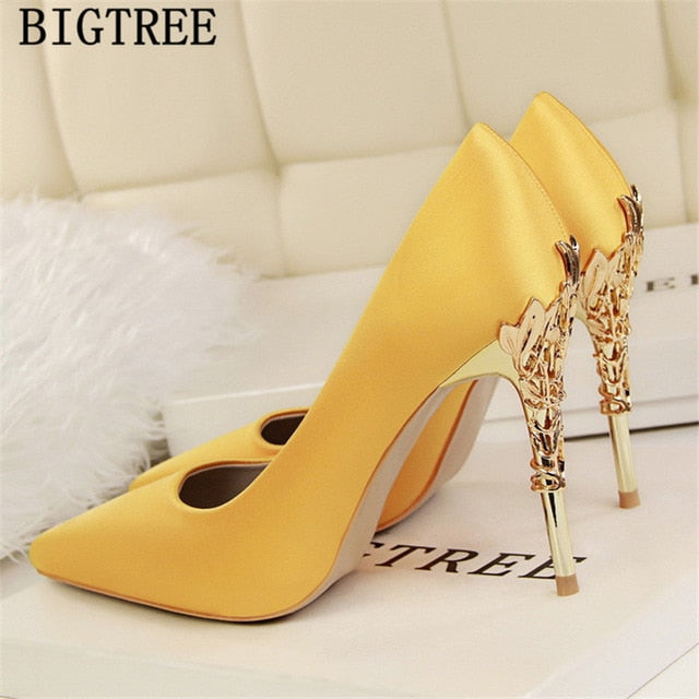 Red Heels Wedding Shoes Bride New Arrival 2020 Women High Heels Dress Shoes
