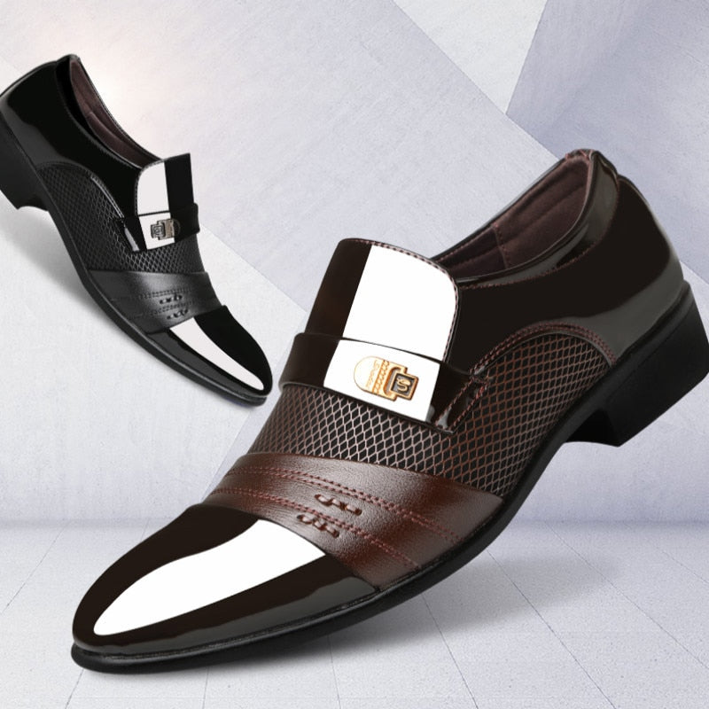 casual dress shoes for guys Explosions New Man Casual Party Shoes Men's Lace-Up Oxfords Dress Shoe – GOANGIRL
