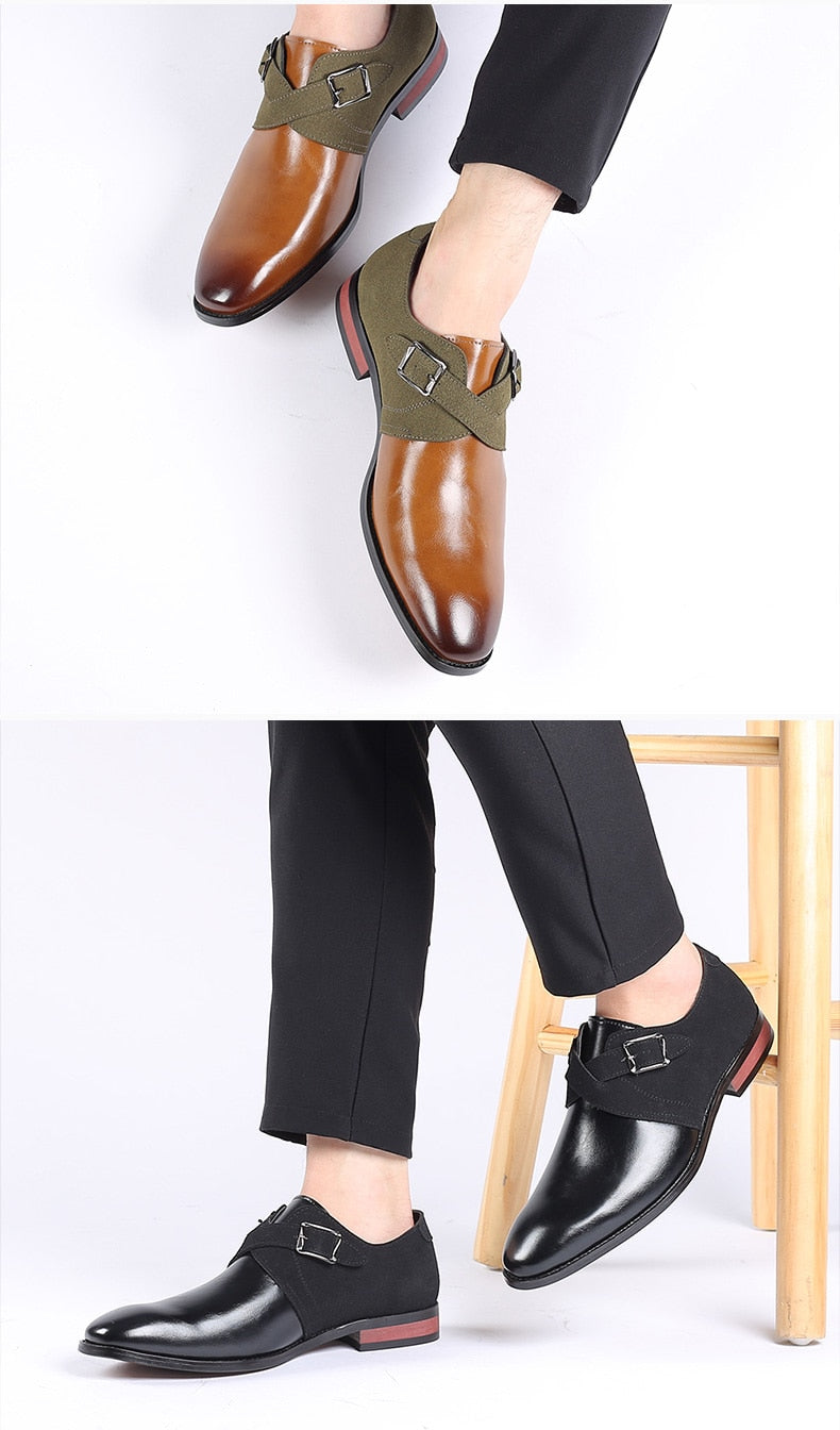Leather Dress Shoes Men Shoes for Offical Business Casual Shoes Gentleman Formal Shoes