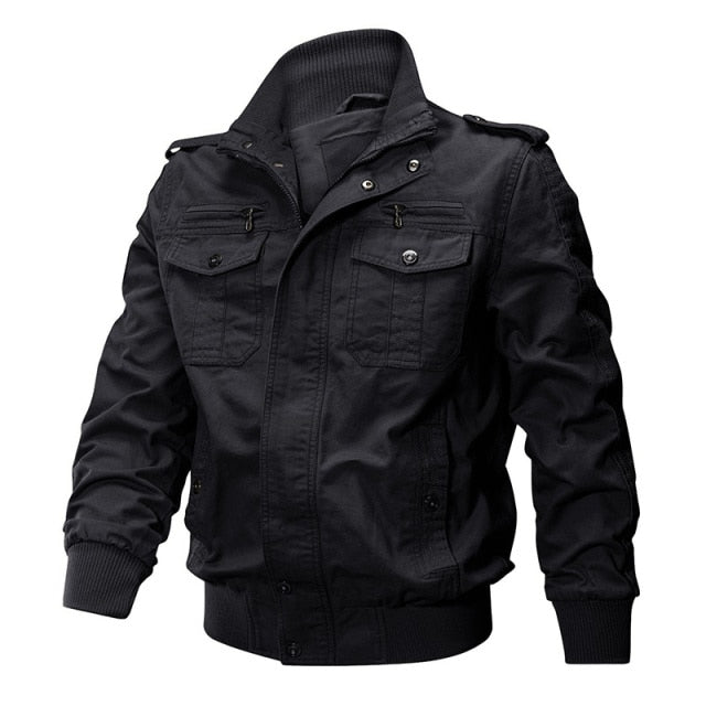 High Build Quality Men Winter Military Airsoft Jacket Pilot Bomber Jacket Coat Multi-Pockets Casual Cargo Work Jacket Men Clothing