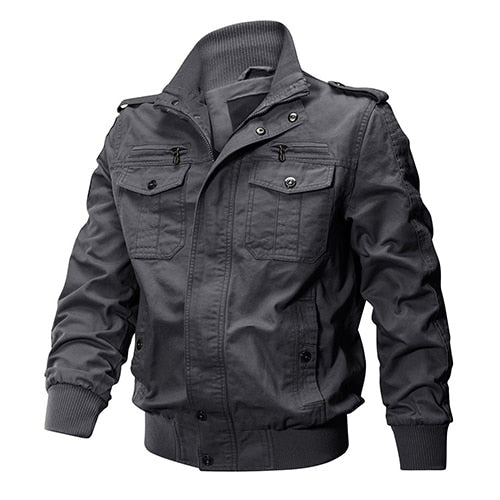 High Build Quality Men Winter Military Airsoft Jacket Pilot Bomber Jacket Coat Multi-Pockets Casual Cargo Work Jacket Men Clothing