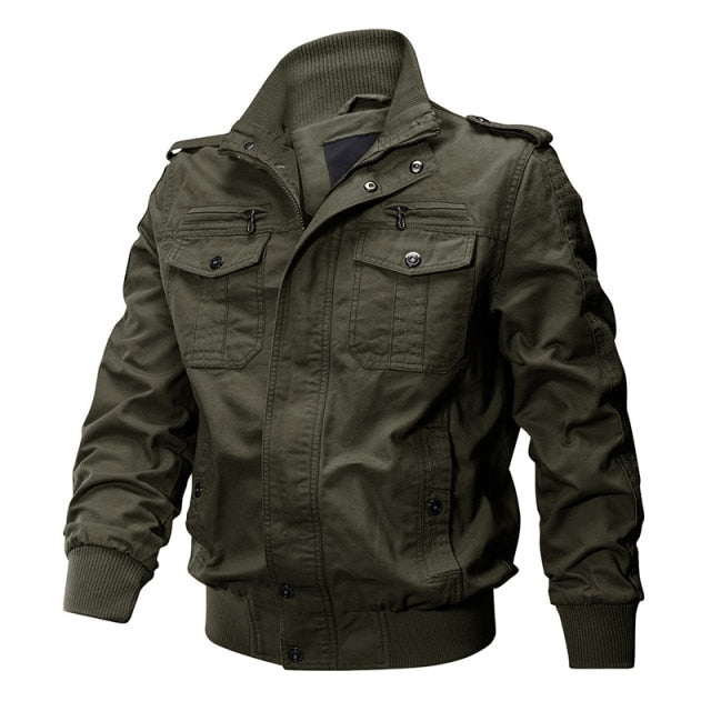 High Build Quality Men Winter Military Airsoft Jacket Pilot Bomber Jacket Coat Multi-Pockets Casual Cargo Work Jacket Men Clothing