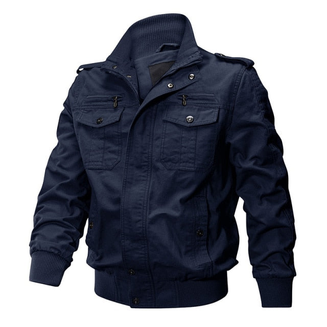 High Build Quality Men Winter Military Airsoft Jacket Pilot Bomber Jacket Coat Multi-Pockets Casual Cargo Work Jacket Men Clothing