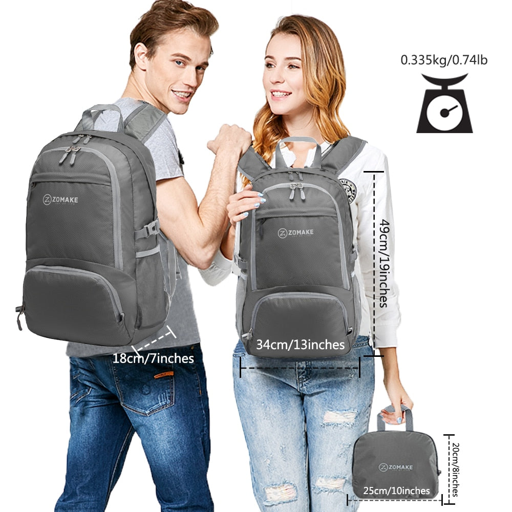 Strong Sturdy Lightweight foldable Backpack/ Waterproof Camping Hiking Daypack/Small Travel Backpack for Women Men