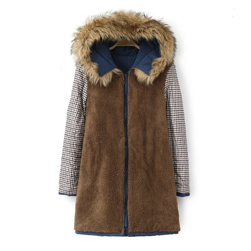 New Winter Women Jacket Medium-long Thicken Outwear Hooded Wadded Coat Slim Parka Cotton-padded Jacket Overcoat