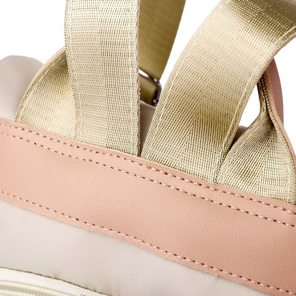 Cute Fashion Embroidered Casual Oxford Trendy Oxford Cloth Backpack Shoulder School Book Bags Women Daily Travel Anti-Theft Rucksack