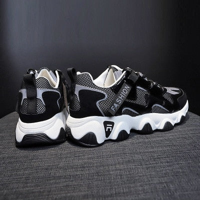 Women Walking Jogging Sneakers Mix Color Height Increasing Sport Running Shoes Comfortable Breathable Mesh Athletic Shoes