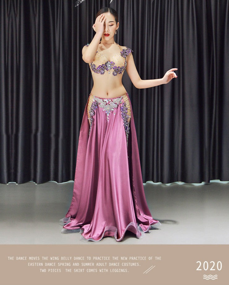 Premium New 2pcs/set Belly Dance Costume Women's Belly Dancing Costume Sets Tribal Bollywood Costume Indian Dress Bellydance Dress