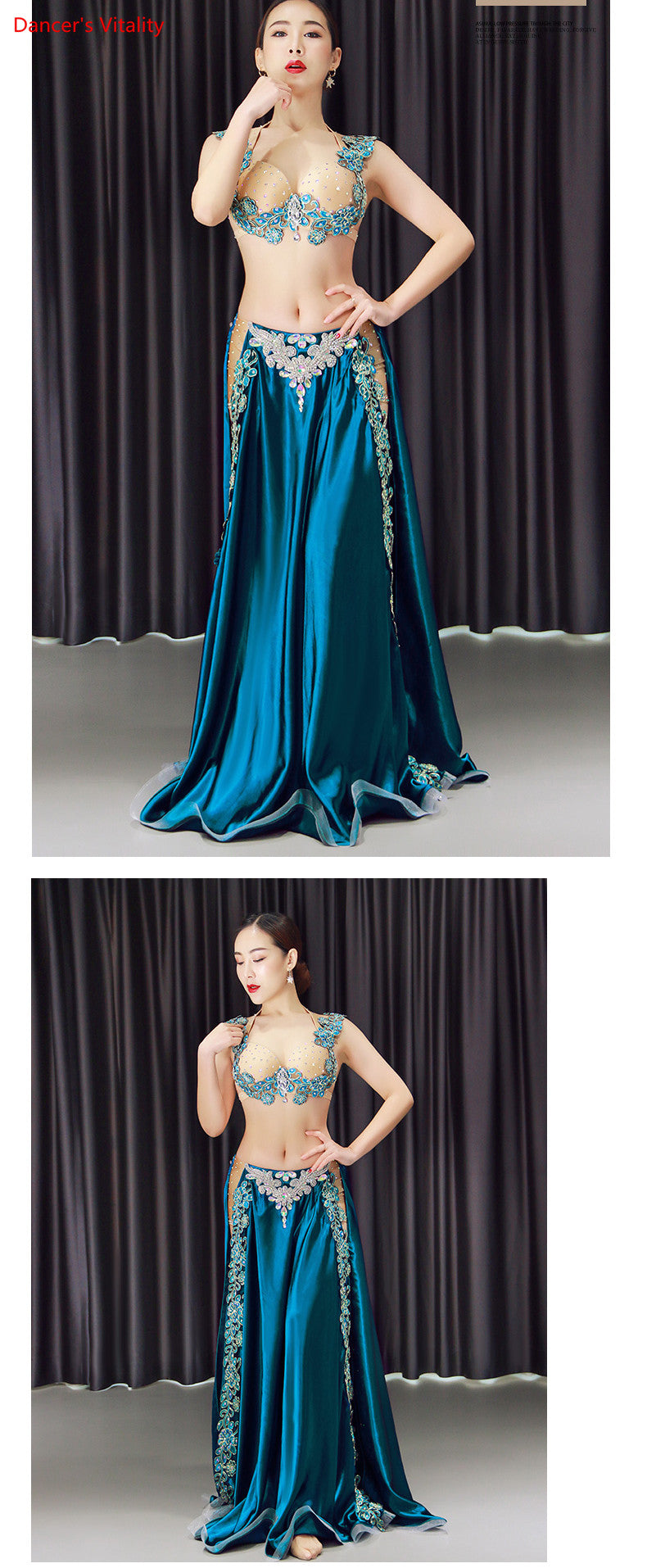 Premium New 2pcs/set Belly Dance Costume Women's Belly Dancing Costume Sets Tribal Bollywood Costume Indian Dress Bellydance Dress