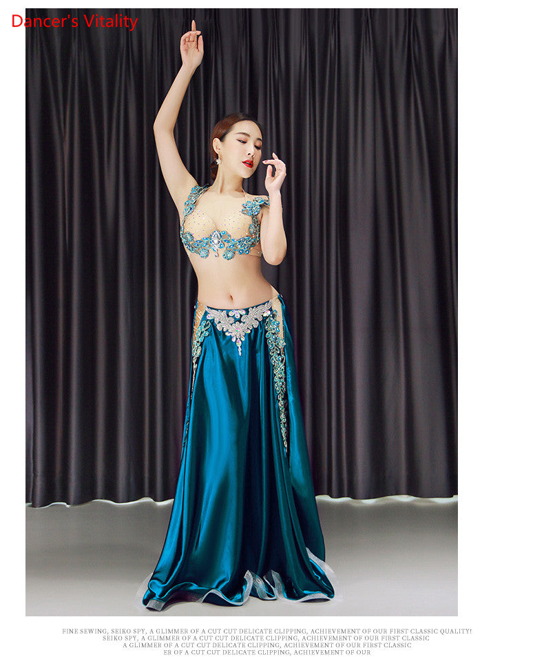 Premium New 2pcs/set Belly Dance Costume Women's Belly Dancing Costume Sets Tribal Bollywood Costume Indian Dress Bellydance Dress