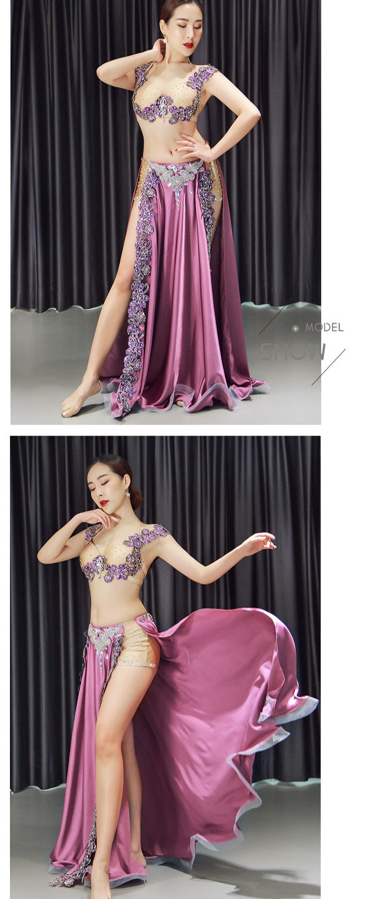 Premium New 2pcs/set Belly Dance Costume Women's Belly Dancing Costume Sets Tribal Bollywood Costume Indian Dress Bellydance Dress