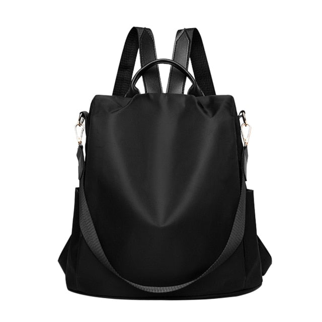 Cute Fashion Embroidered Casual Oxford Trendy Oxford Cloth Backpack Shoulder School Book Bags Women Daily Travel Anti-Theft Rucksack