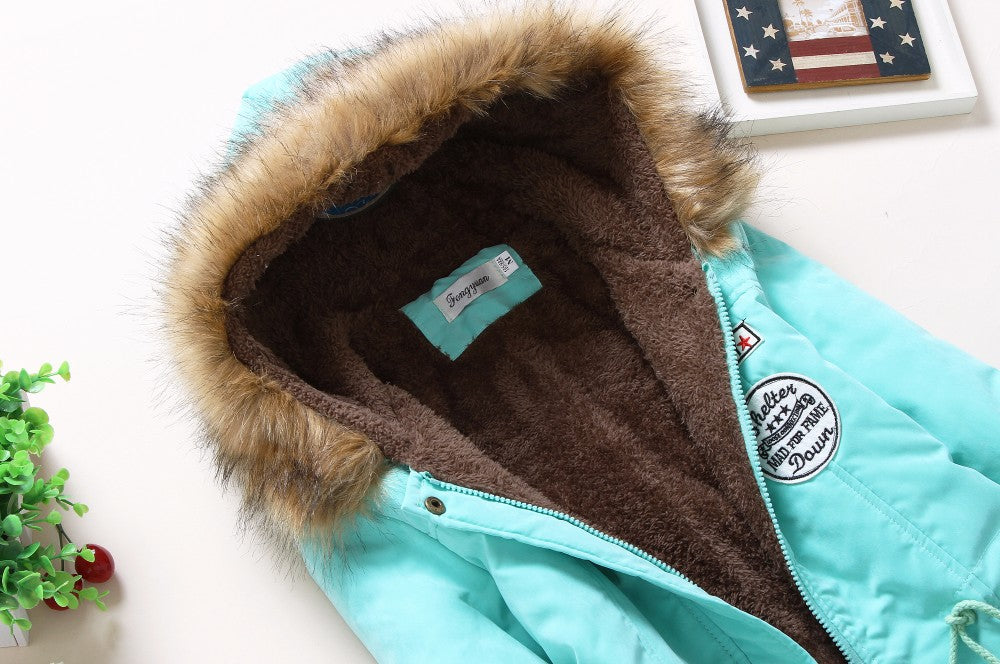 New winter military coats women cotton wadded hooded jacket medium-long casual parka thickness quilt snow outwear