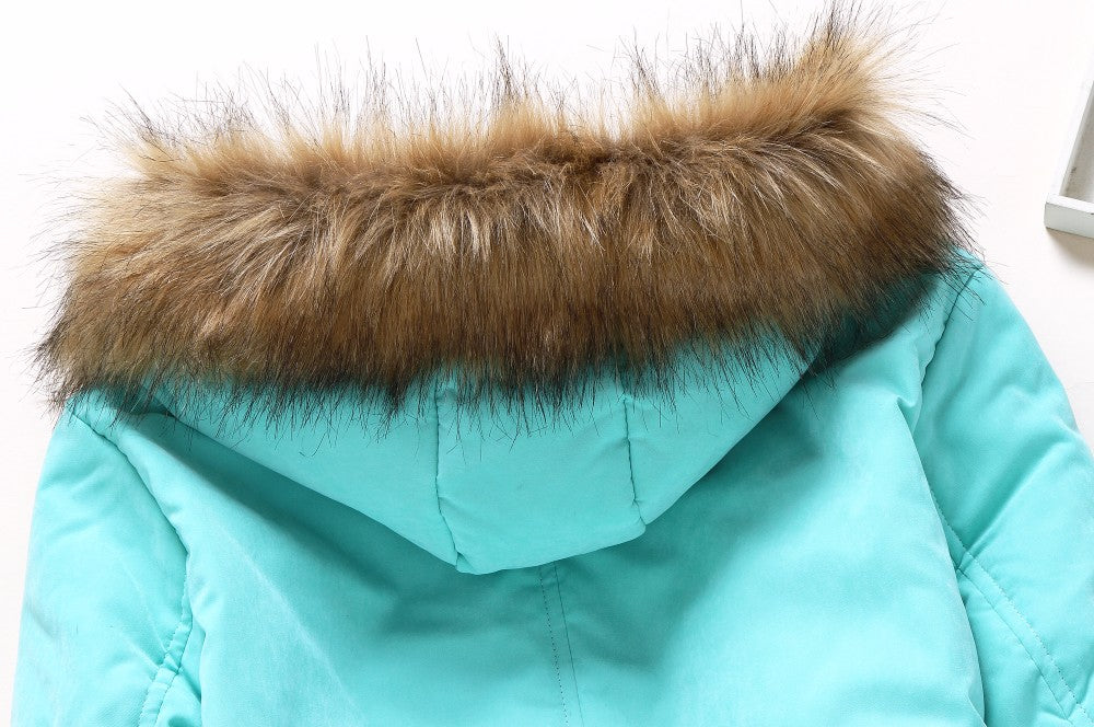 New winter military coats women cotton wadded hooded jacket medium-long casual parka thickness quilt snow outwear
