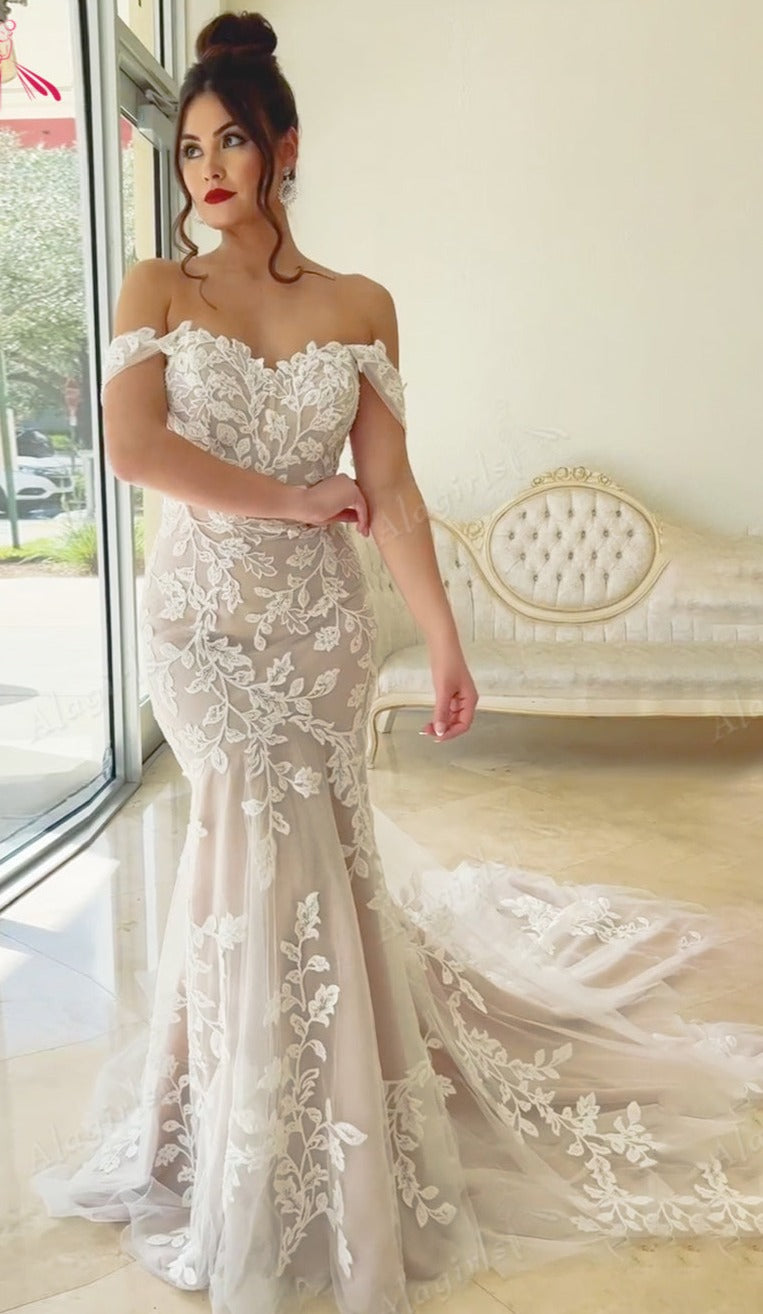Beautiful Exquisite Strapless Mermaid Wedding Dress Wedding Gown Sweetheart Bridal Dresses
