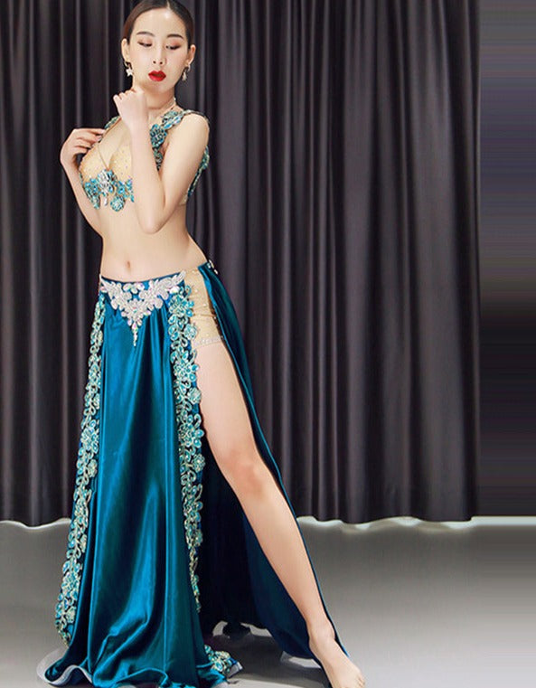 Premium New 2pcs/set Belly Dance Costume Women's Belly Dancing Costume Sets Tribal Bollywood Costume Indian Dress Bellydance Dress