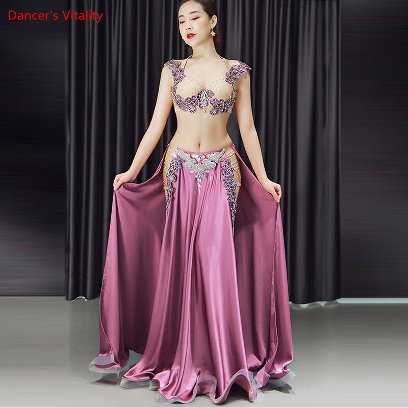 Premium New 2pcs/set Belly Dance Costume Women's Belly Dancing Costume Sets Tribal Bollywood Costume Indian Dress Bellydance Dress