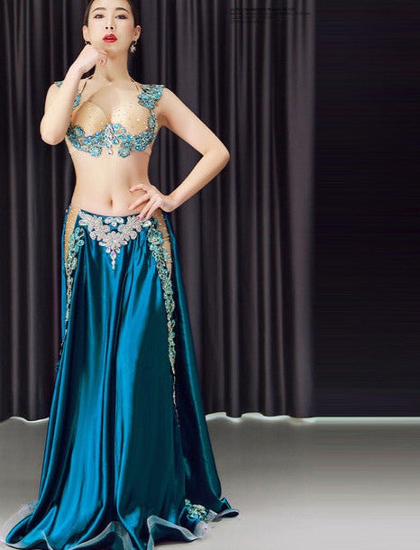 Premium New 2pcs/set Belly Dance Costume Women's Belly Dancing Costume Sets Tribal Bollywood Costume Indian Dress Bellydance Dress
